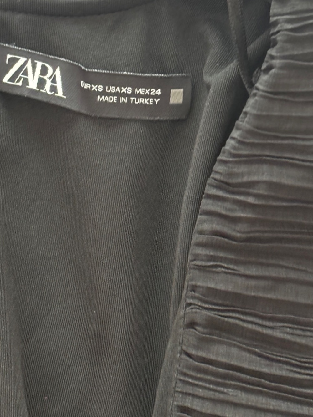 Zara Short Pleated Jumpsuit Black Size XS - Picture 10 of 11